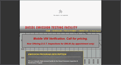 Desktop Screenshot of dieselemissiontest.com