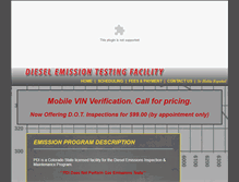 Tablet Screenshot of dieselemissiontest.com